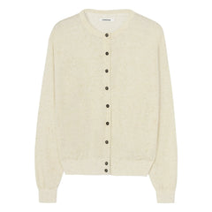 Cordera - Leinen- und Baumwollstrickjacke | Creme