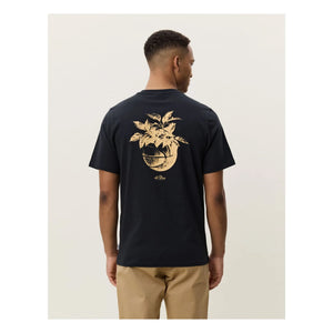 Les Deux - Plant T-Shirt | Blau Schwarz