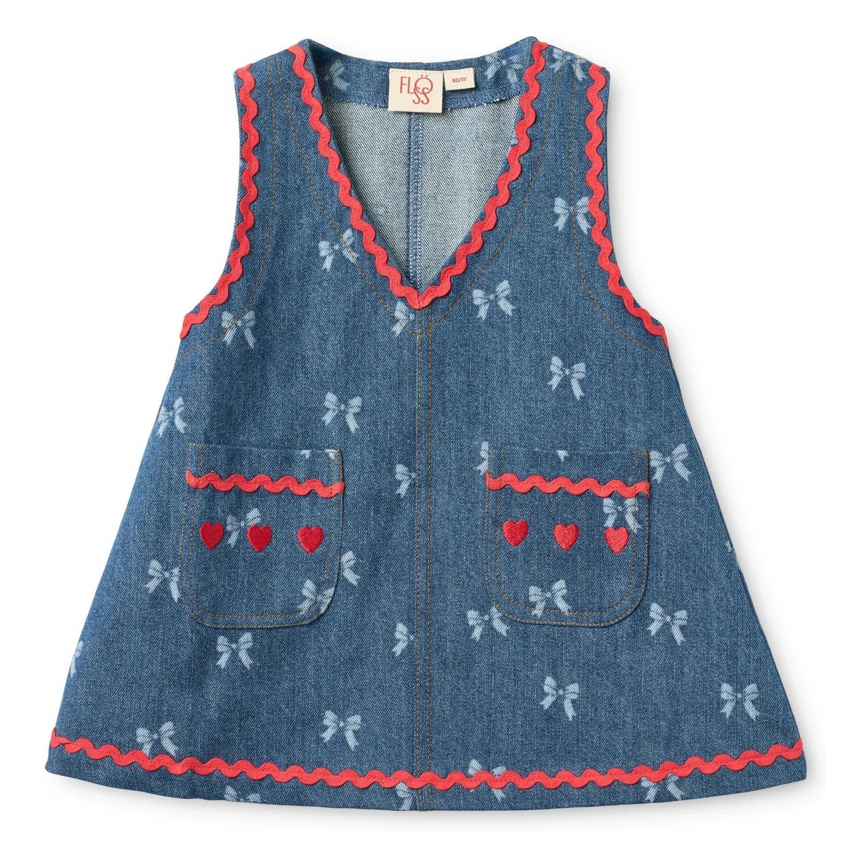 Flöss - Denim Eva Wickelkleid | Blau