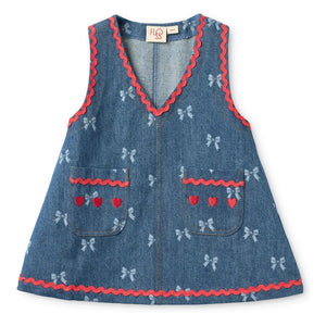 Flöss - Denim Eva Wickelkleid | Blau