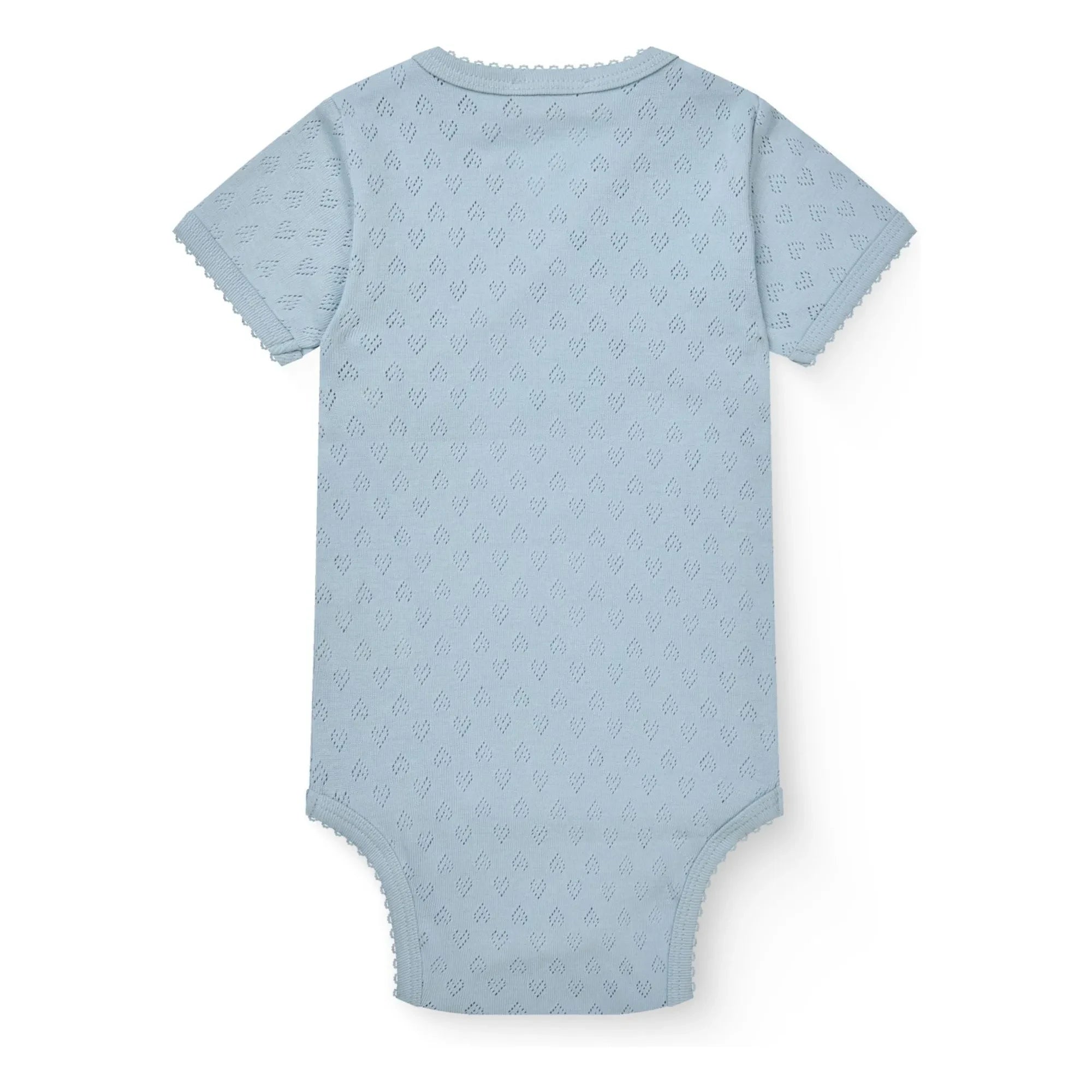 Copenhagen Colors - Bio-Baumwoll Pointelle Wickelbody | Hellblau