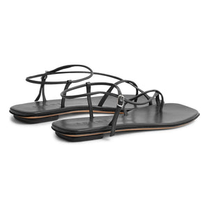 Soeur - Rosalie Leder Sandalen | Schwarz