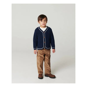 Copenhagen Colors - Locker geschnittene, bestickte Cordhose aus Bio-Baumwolle | Beige