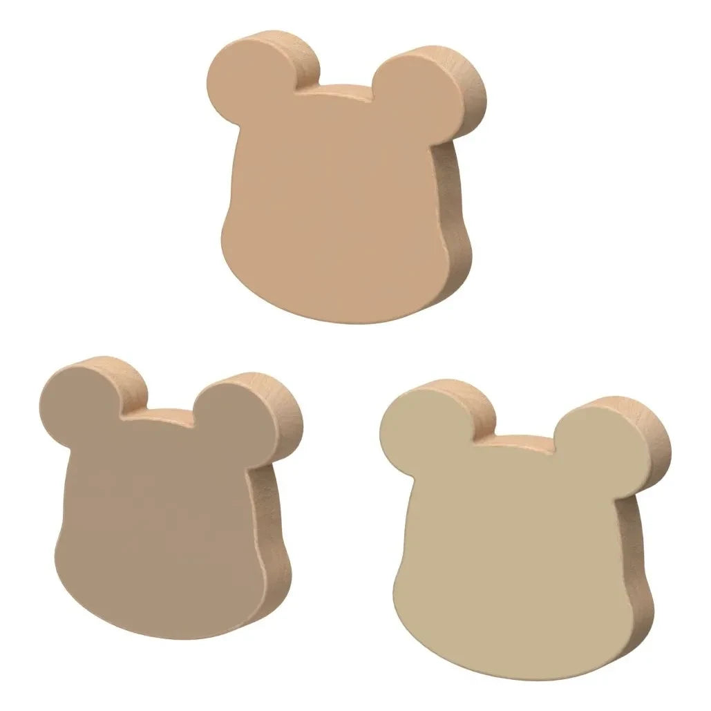 Cam Cam - Bärenhaken - 3er Set | Braun