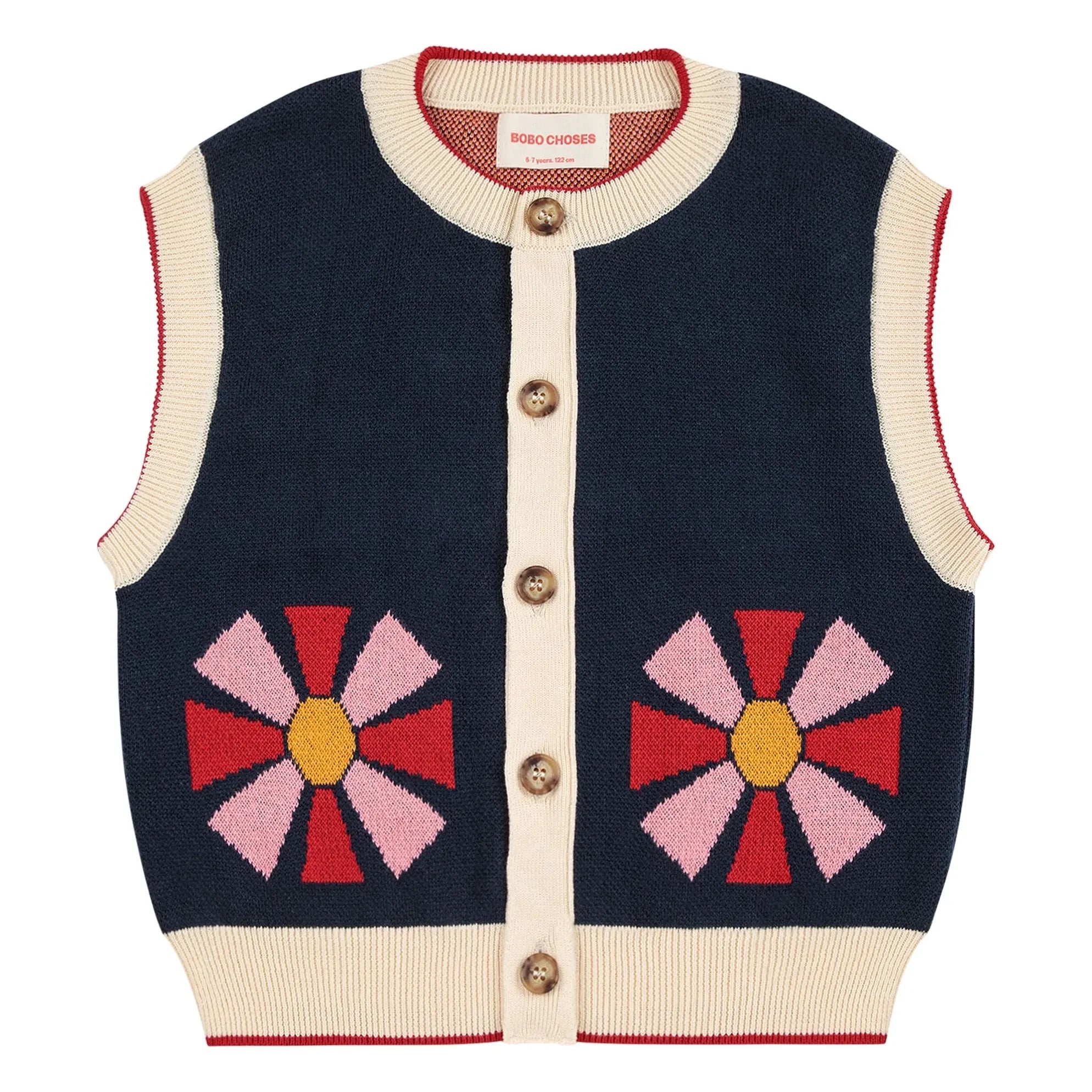 Bobo Choses - Kaleidoskop Bio-Baumwoll-Strickjacke | Marineblau