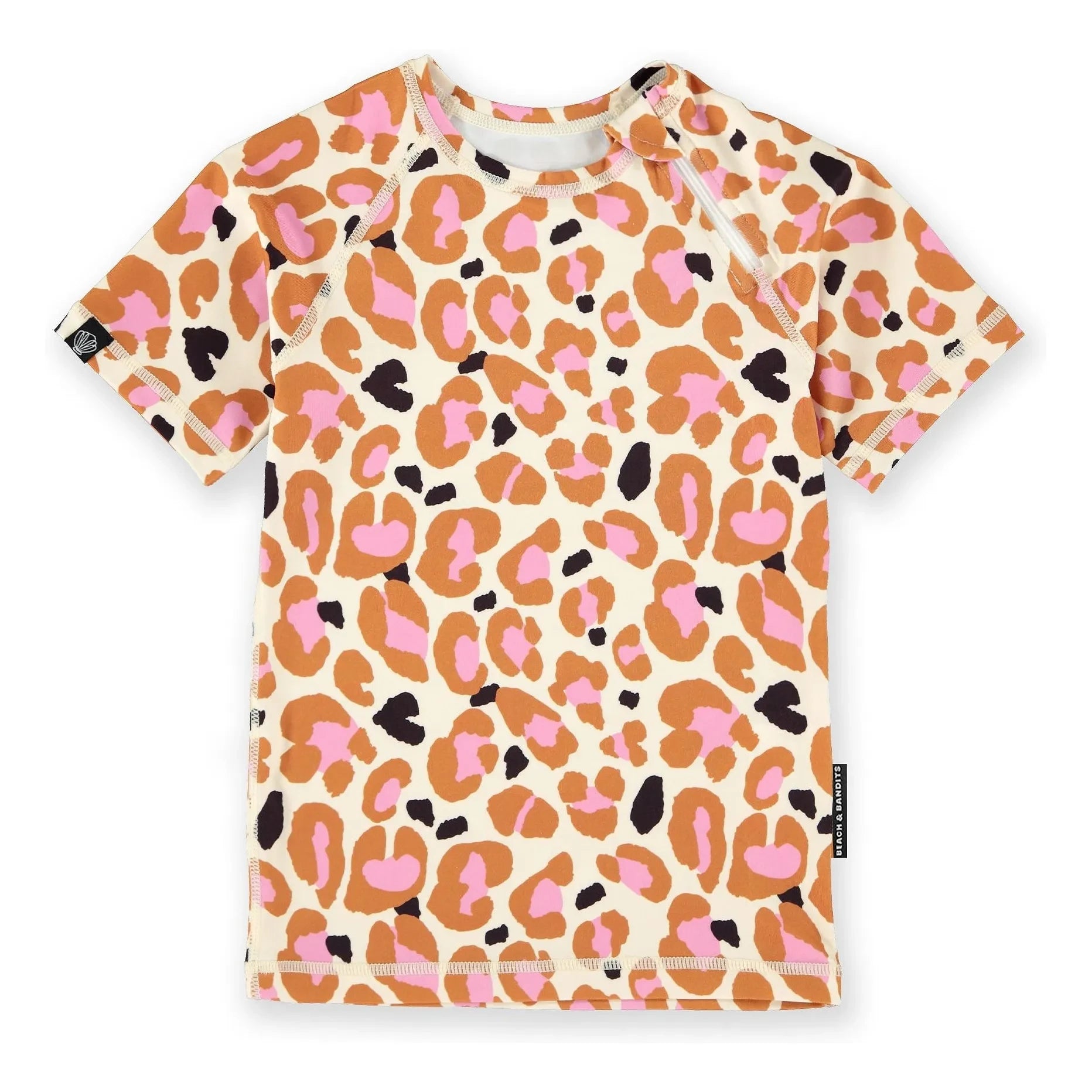 Beach & Bandits - Anti-UV-T-Shirt Candy Leopard aus recycelten Fasern