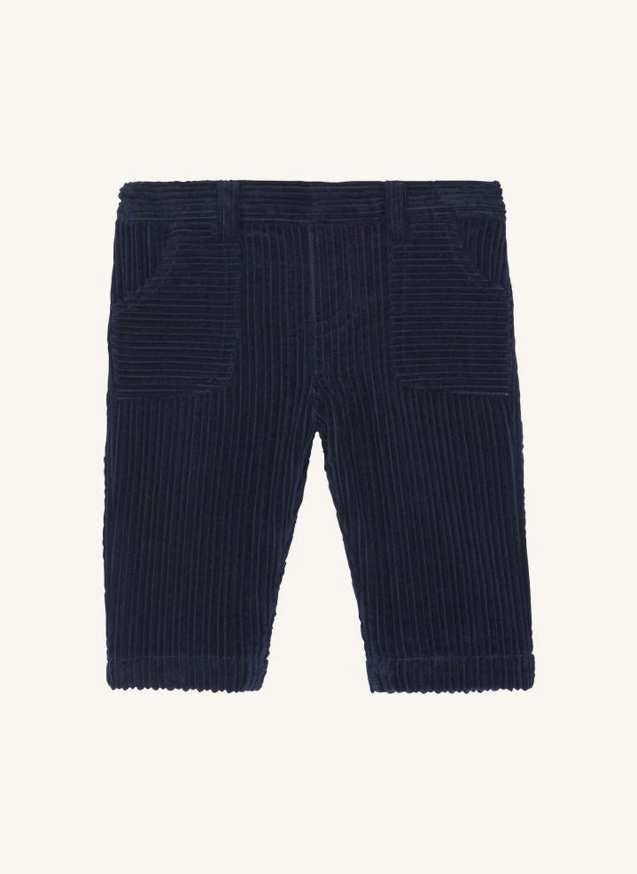 Tartine et Chocolat - Dunkelblaue Samthose für Babys