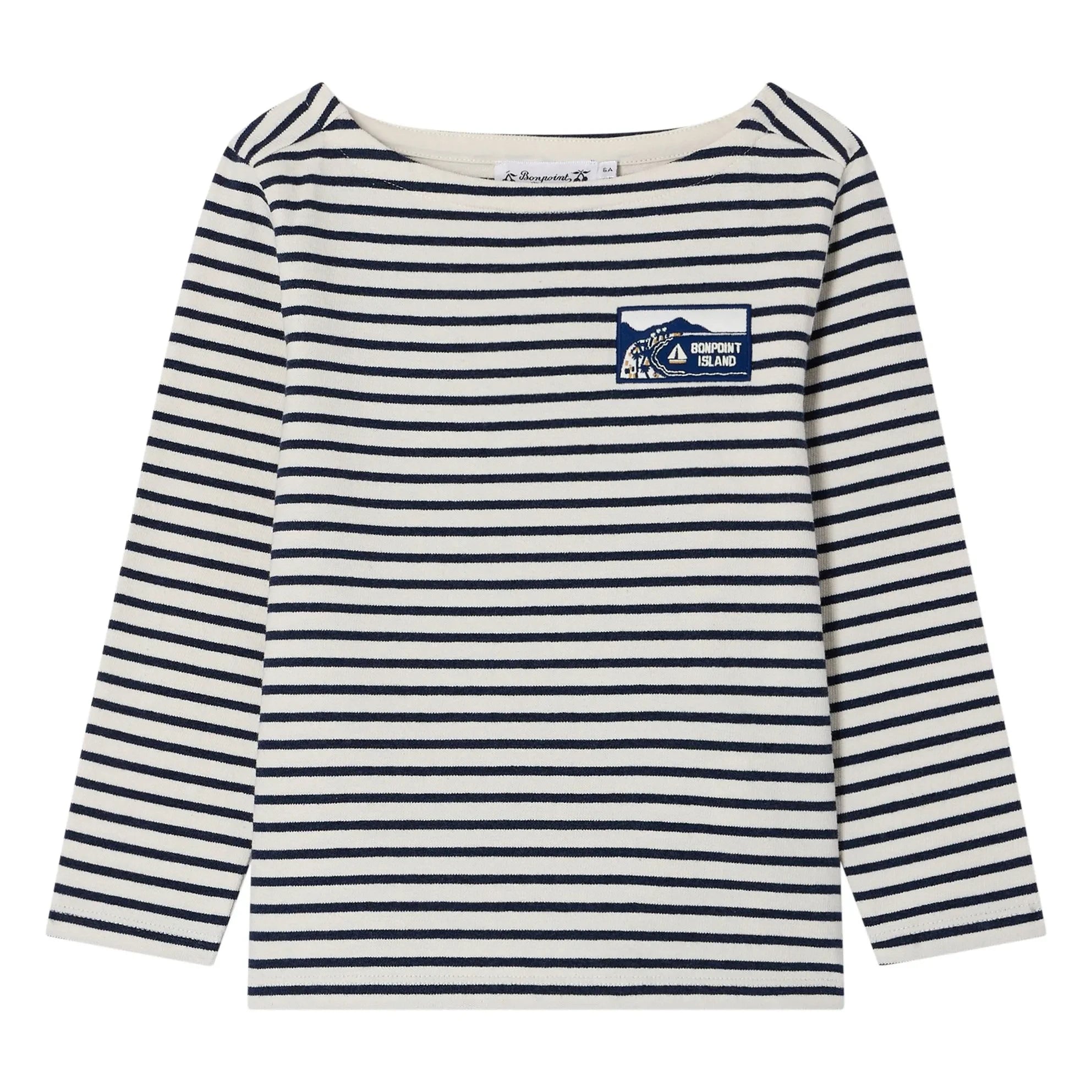 Bonpoint - Gestreiftes Baudelaire T-Shirt | Ecru