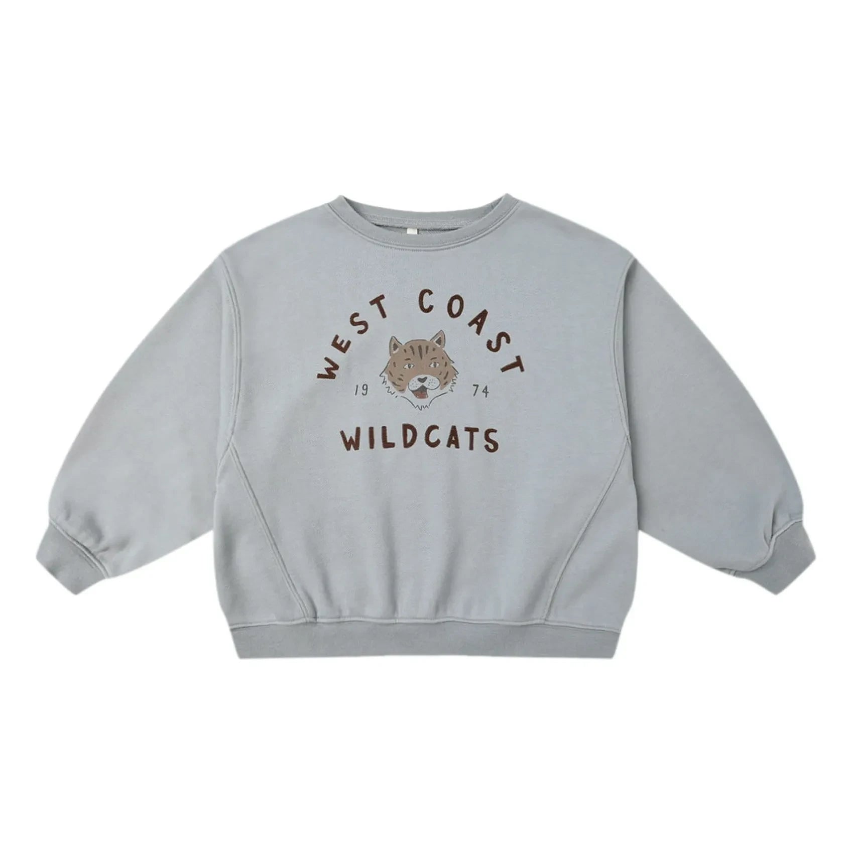 Rylee + Cru - Wildcats Oversized Sweatshirt | Grau meliert