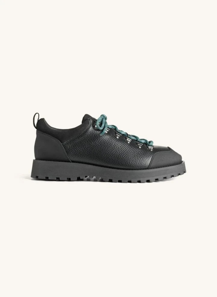 Garment Project - Dune Niedrig Leder Schuhe | Schwarz