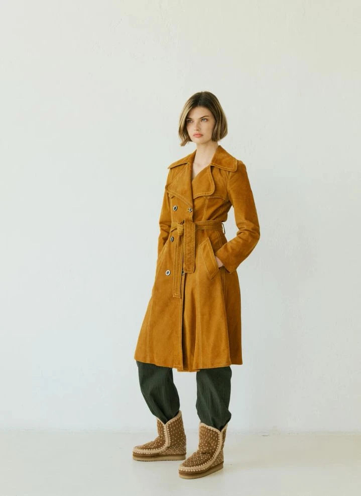 Mou - Eskimo Sashiko Stiefel | Cognac