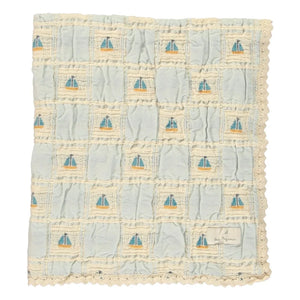 Bebe Organic - Sailor Bateaux Decke aus Bio-Baumwolle | Ecru