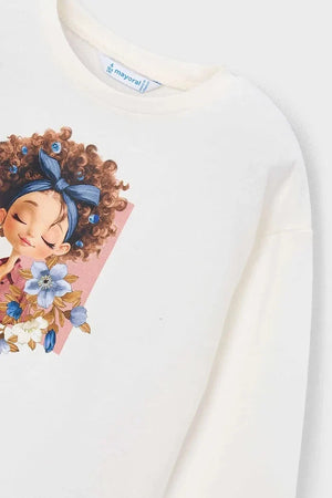 Mayoral Baumwoll-Langarmshirt für Kinder