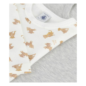Petit Bateau - 2er-Set Cheetah T-Shirts | Weiß
