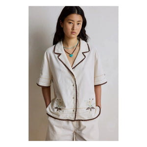 Hod - Capri-Baumwollhemd | Creme