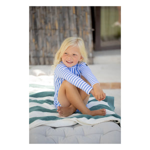 1+ in the family - Morell Gestreifte Badeshorts | Hellblau