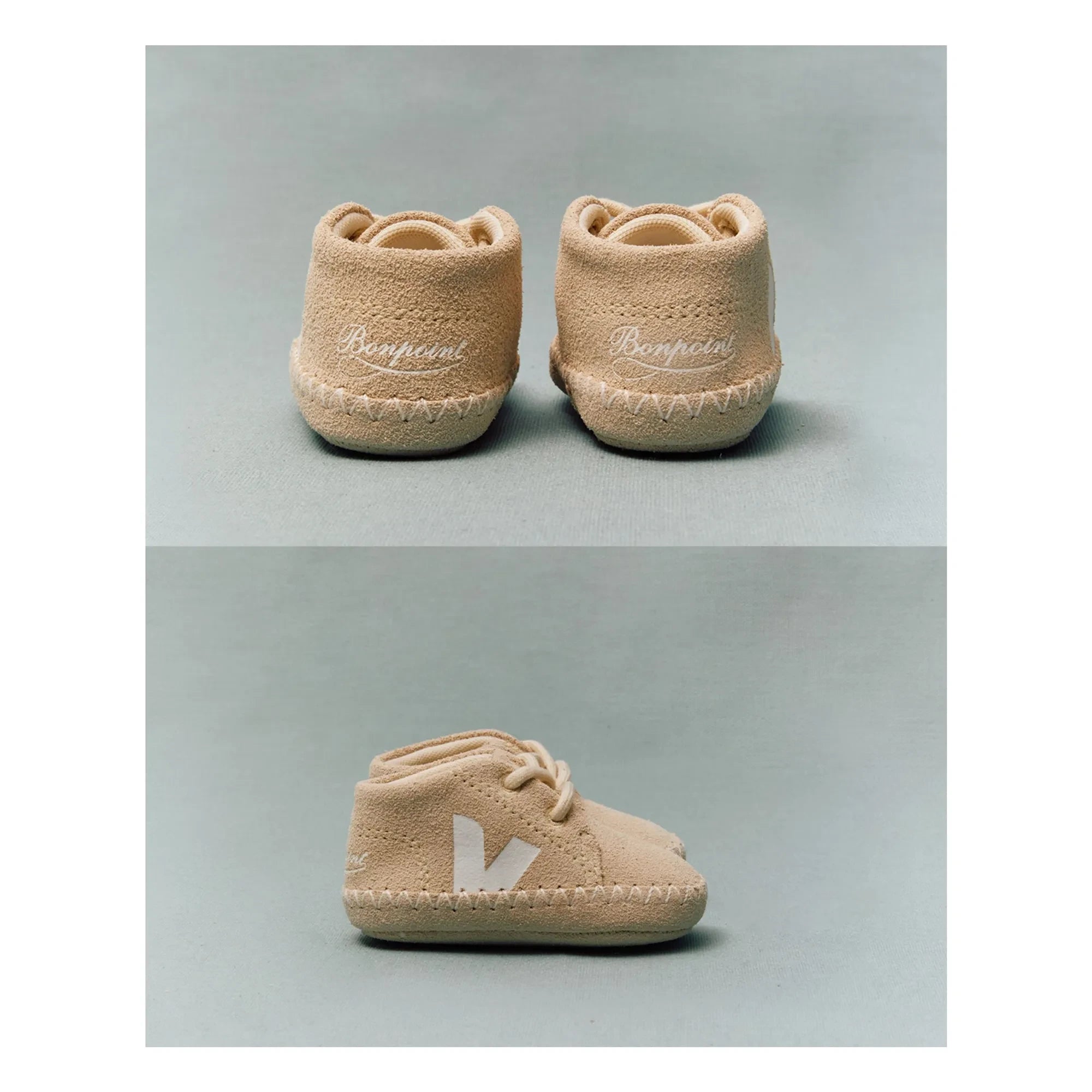 Veja - Veja x Bonpoint Baby Wildleder-Sneaker zum Schnüren | Sandbeige