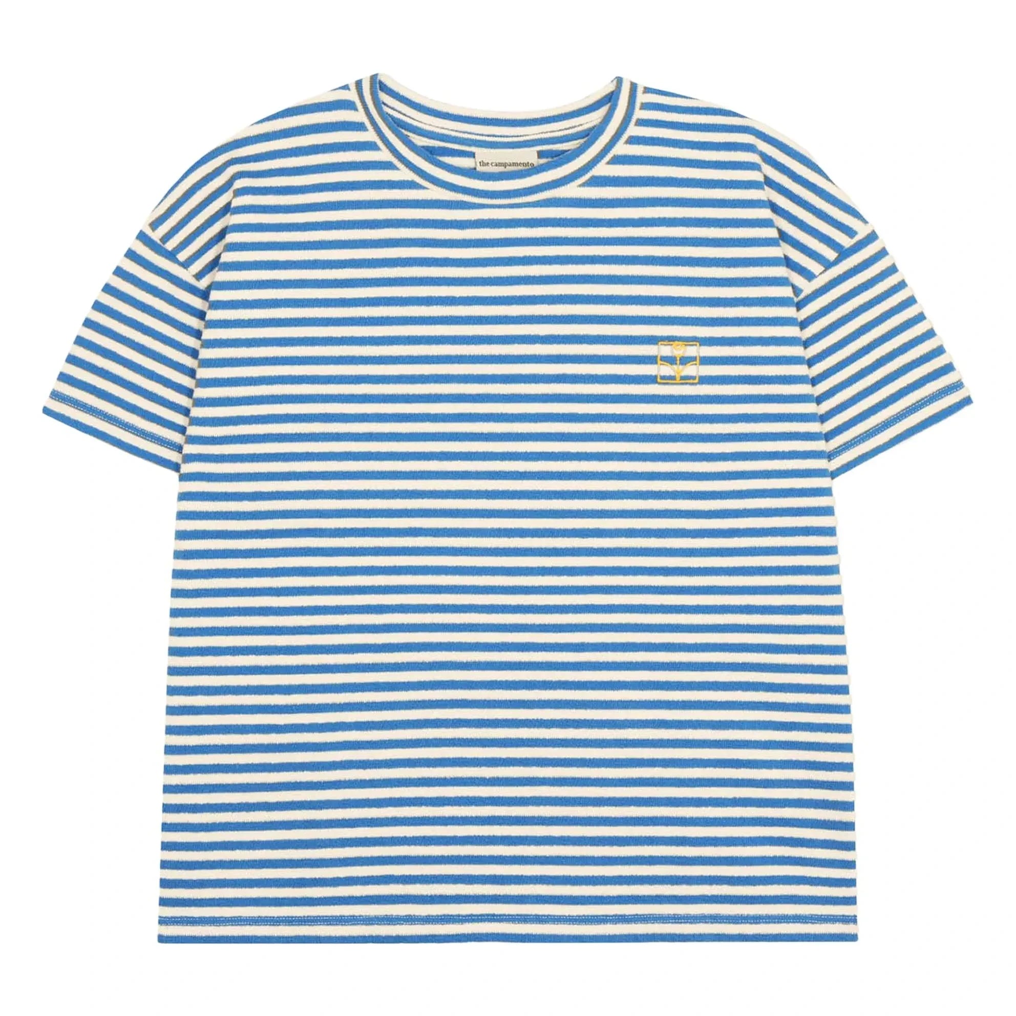 The Campamento - Oversize Gestreiftes T-Shirt | Blau