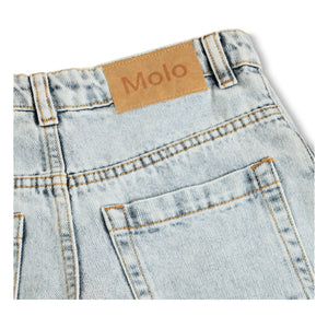 Molo - Jeans-Bermuda mit Kunstmuster aus Bio-Baumwolle | Hellblau