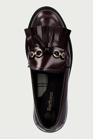 Barbour Damen Leder Loafer Ava