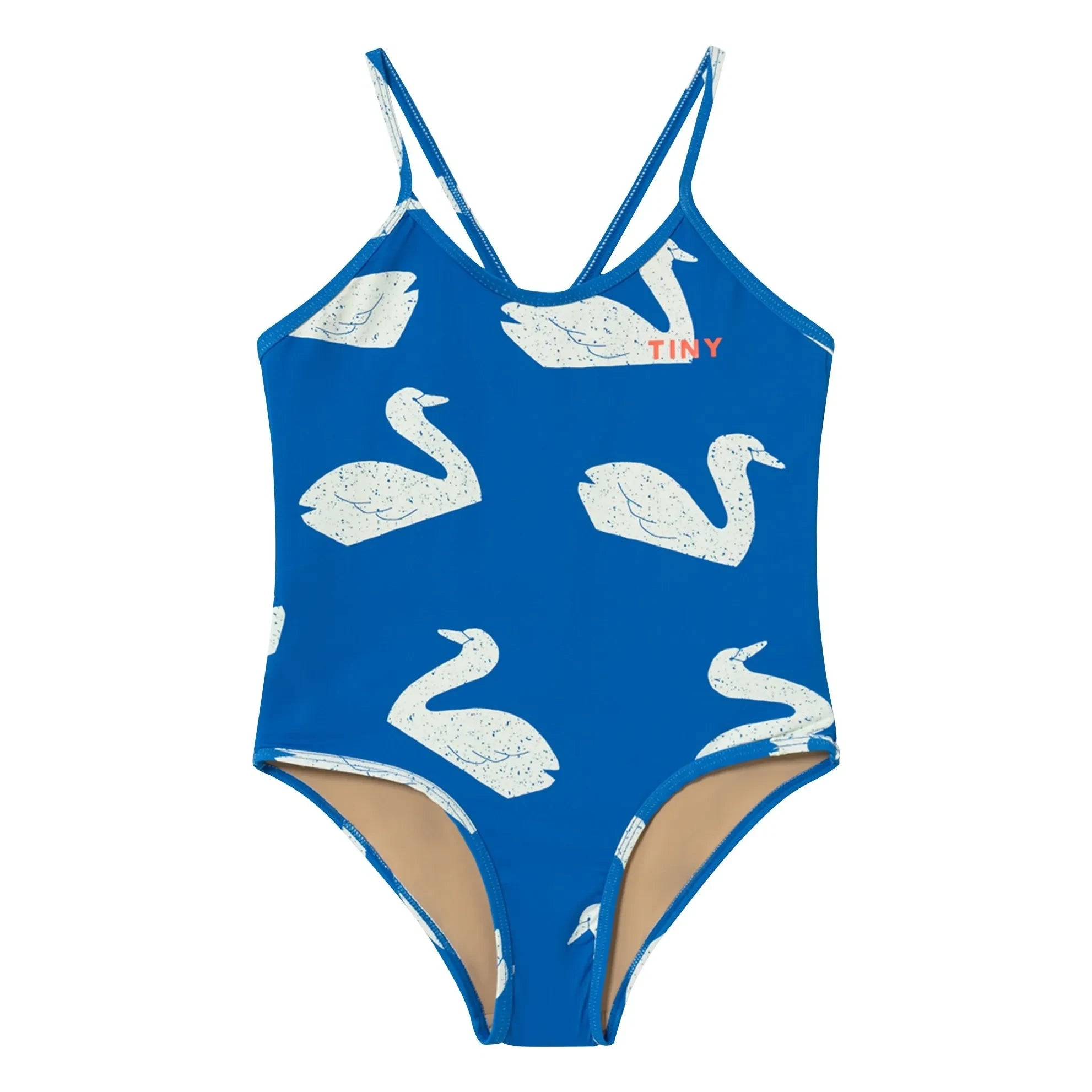 Tinycottons - Schwanen-Badeanzug | Blau