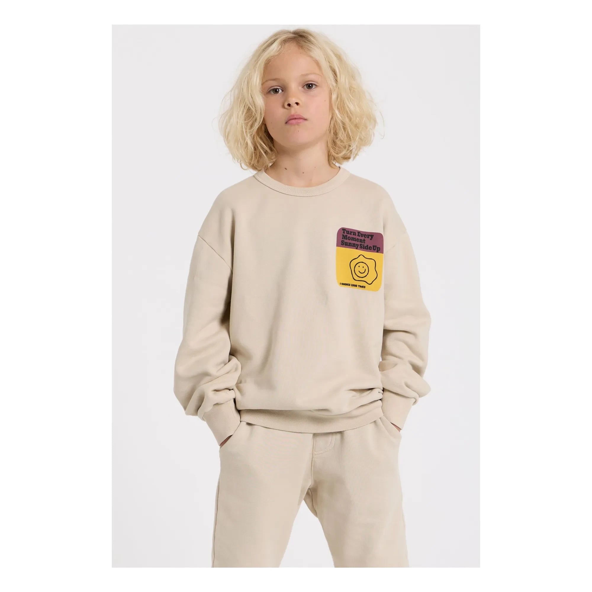 Hundred Pieces - Ryde Sweatshirt aus Bio-Baumwolle | Natur