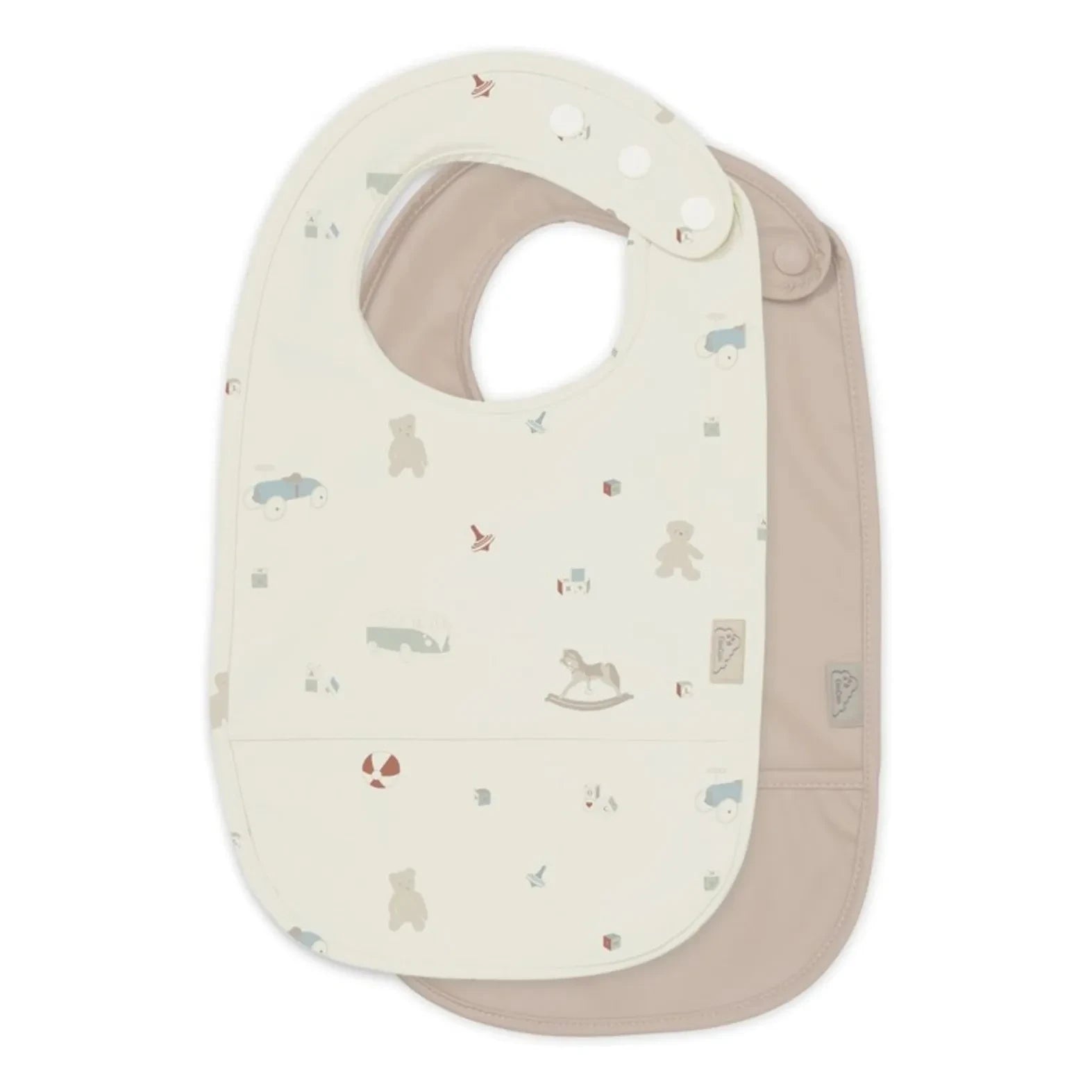 Cam Cam - Vintage Toys Lätzchen - 2er Set | Beige