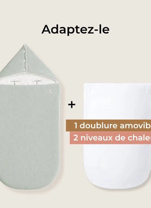 Les Petites Billes - Wendbar, Vierjahreszeiten Babybettwäsche | Aqua Grün
