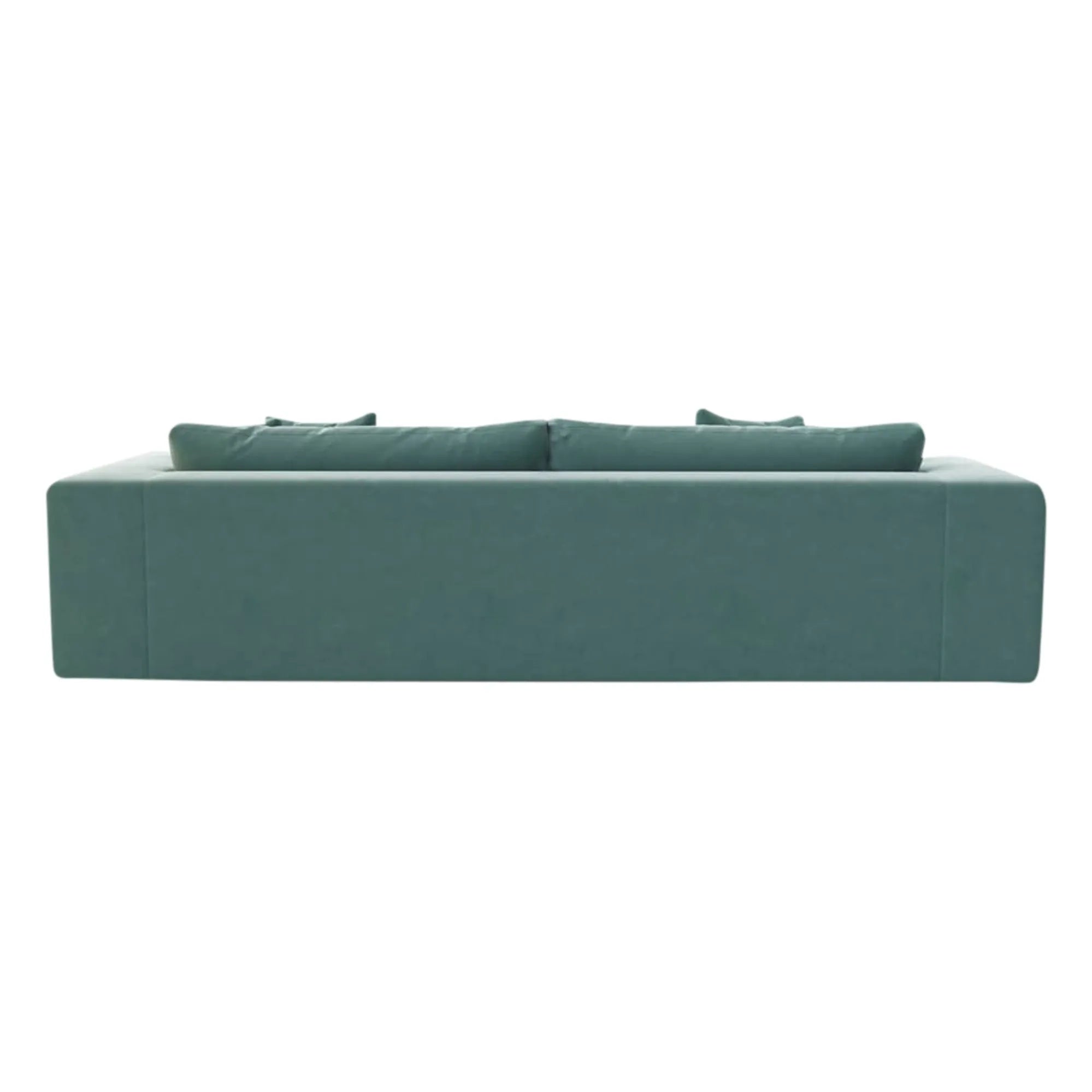 Panac Edition - Bellechasse leichtes 4-Sitzer-Sofa, Rohsamt - 260 cm | Moosgrün