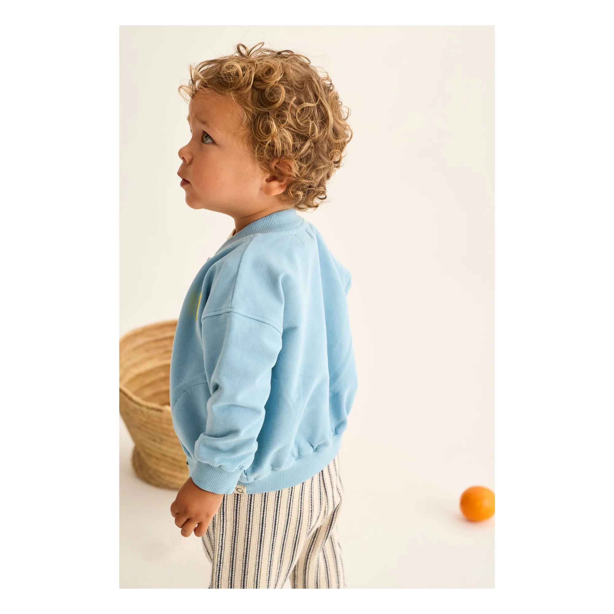 Cozmo - Berlin Jacke Zitrone Bio-Baumwolle | Hellblau