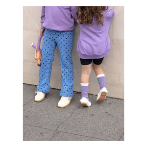 Mini Rodini - Bio-Baumwoll-Flare-Hose | Azurblau