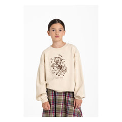 Hundred Pieces – Belmont Wild Horses Bio-Pamuk-Sweatshirt | Krem