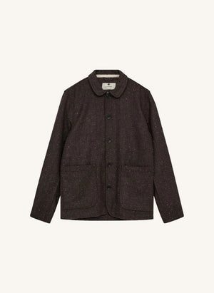 Anerkjendt - Akoscar Karierter Woll Overshirt | Grau