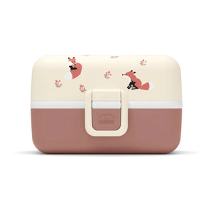 Monbento - MB Tresor anpassbare Kinder-Bento-Box, 3 Fächer | Puderrosa