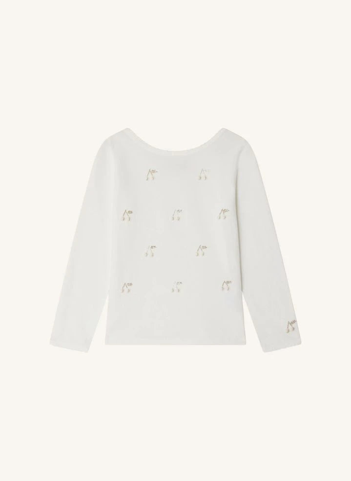 Bonpoint - Jibou Jersey Bio-Baumwoll-T-Shirt | Weiß