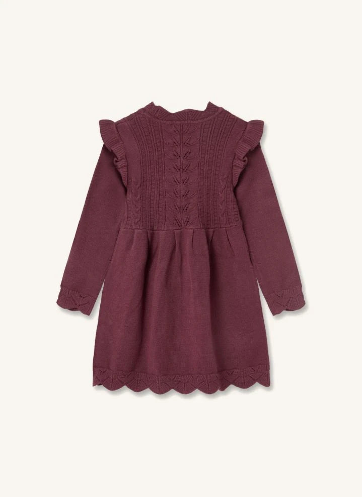 Fliink - Alilly Triko Elbise | Bordo