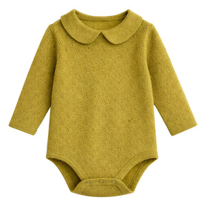 Lililotte - Pointelle Léonard Body aus Bio-Baumwolle | Olive
