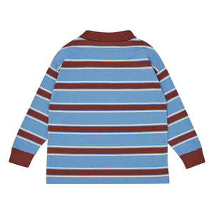 Main Story - Gestreiftes T-Shirt aus Bio-Baumwolle | Blau