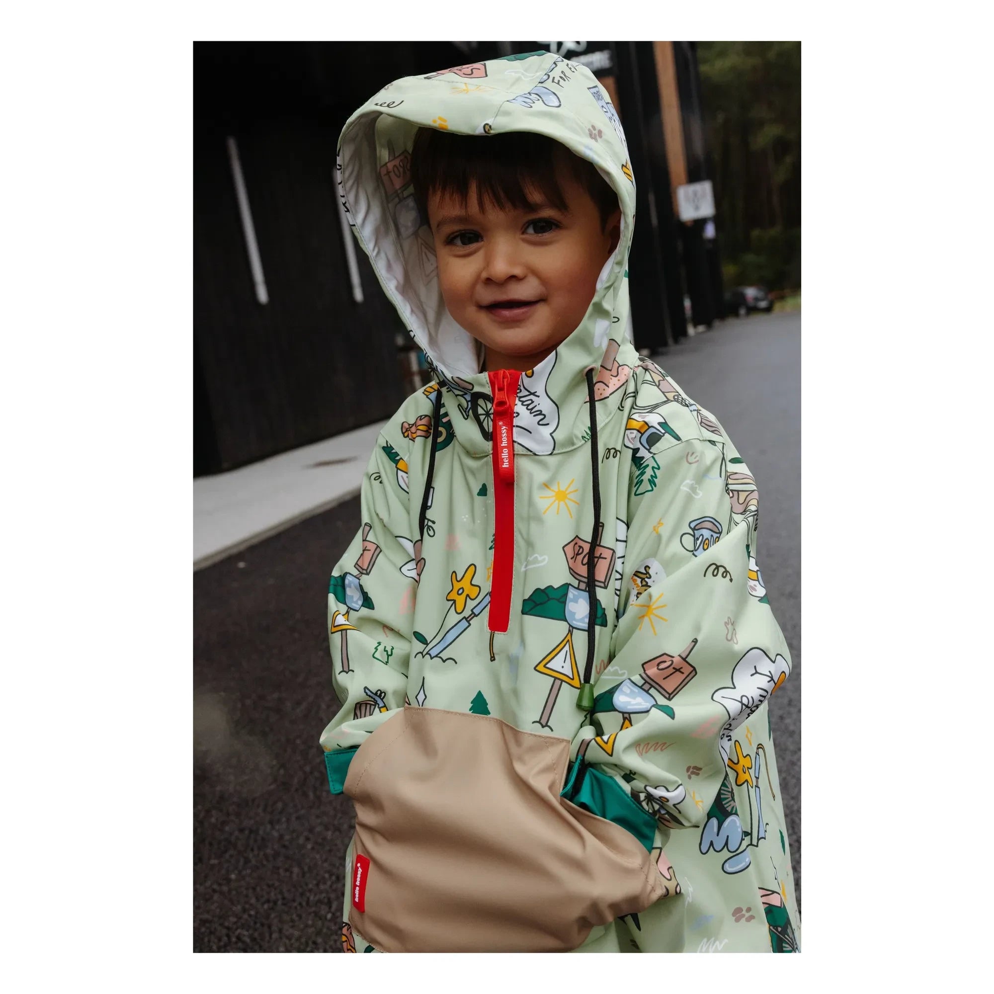 Hello Hossy - Mountain Ride Regenjacke | Hellgrün