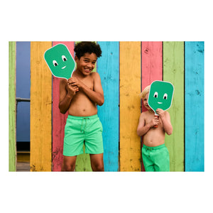 Beachlife - Uni Strukturierte Badeshorts | Grün