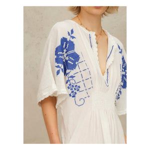 M.A.B.E. - Laney Besticktes Kleid | Blau