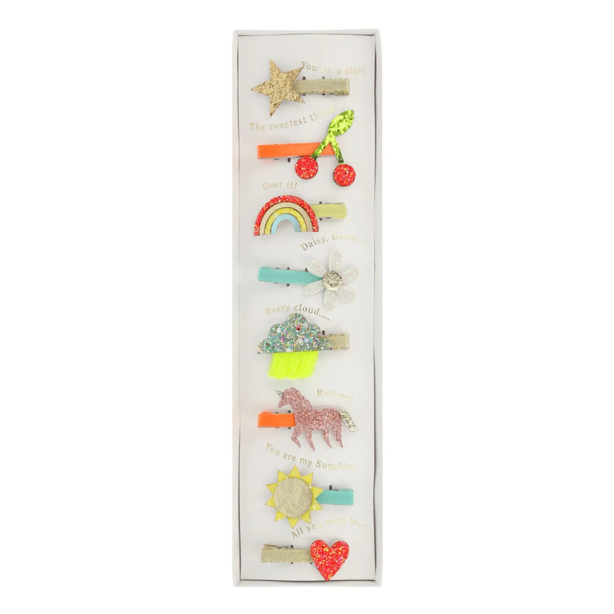 Meri Meri - Icons Haarklammern - 8er-Set