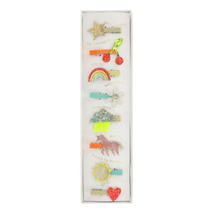 Meri Meri - Icons Haarklammern - 8er-Set