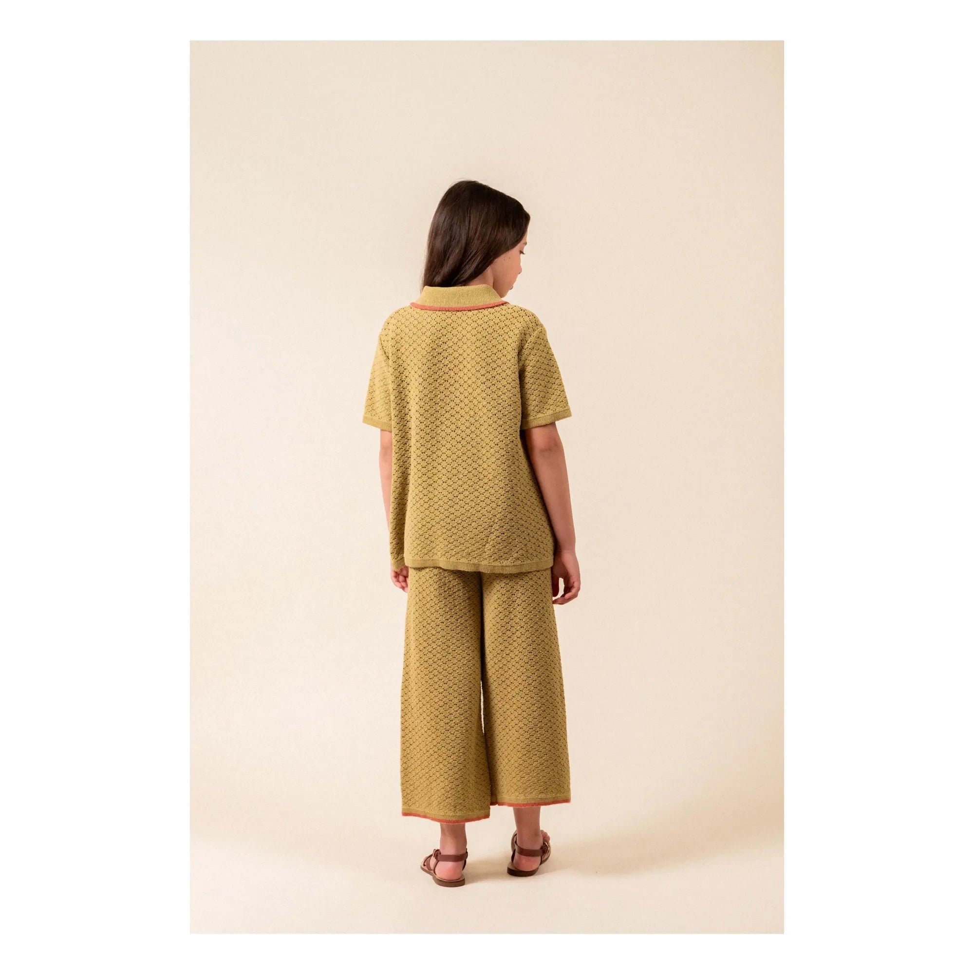 birinit - Pointelle Hose | Gelb-grün