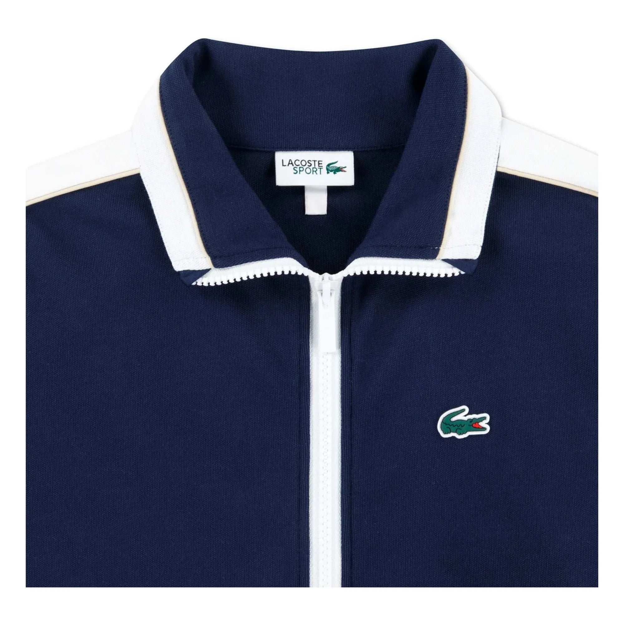 Lacoste – Sweatshirt mit Reißverschluss aus Bio-Baumwolle | Marineblau