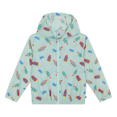 Petit Bateau - Windbreaker mit Blumenmuster | Weiß