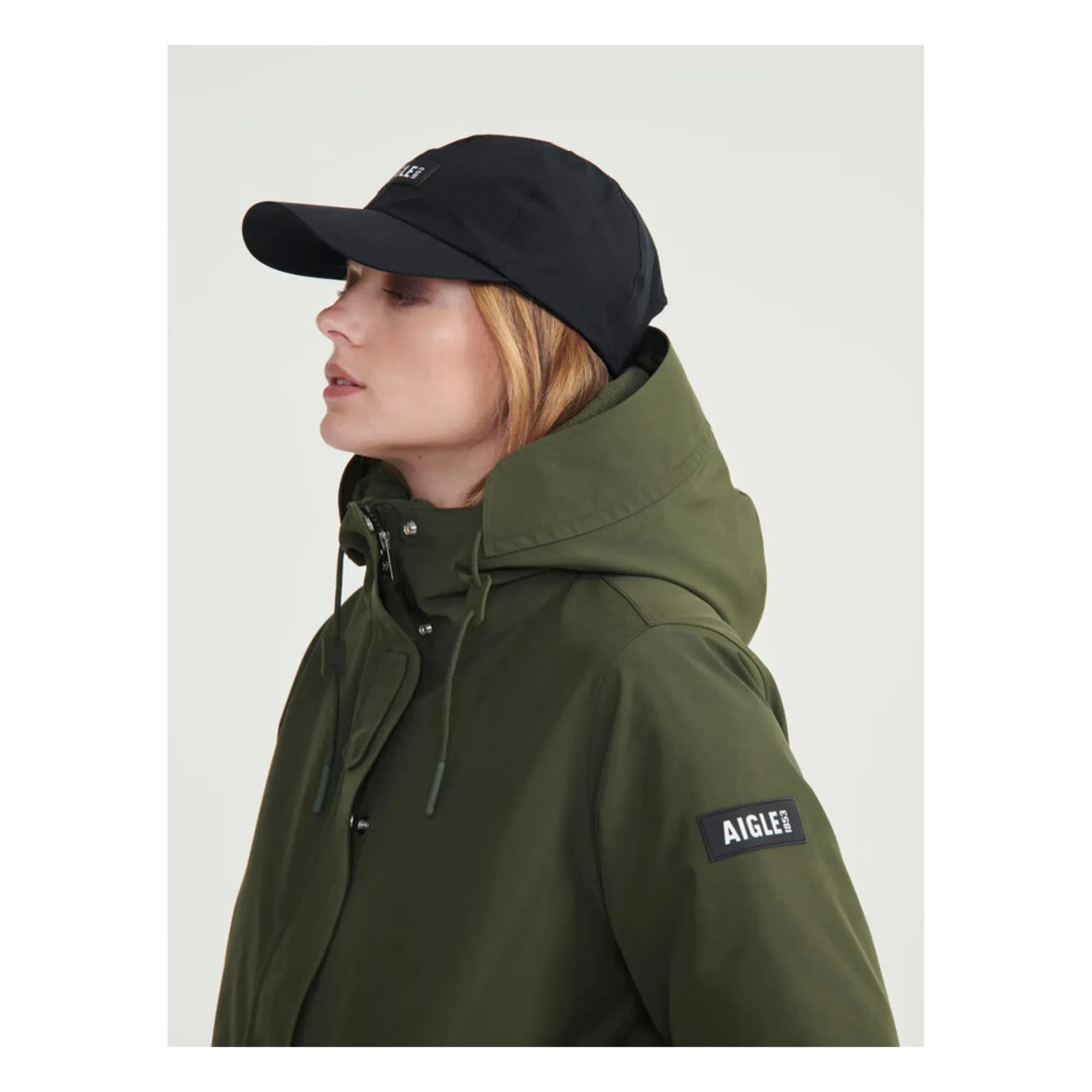 Aigle - Lange gesteppte Goretex-Parka | Khaki