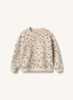 Wheat - Sandro "Guirlandes" Bio-Baumwoll-Sweatshirt | Creme