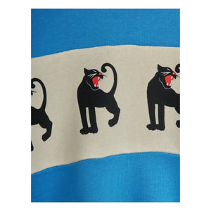 Mini Rodini - Panther Sweatshirt aus Bio-Baumwolle | Azurblau