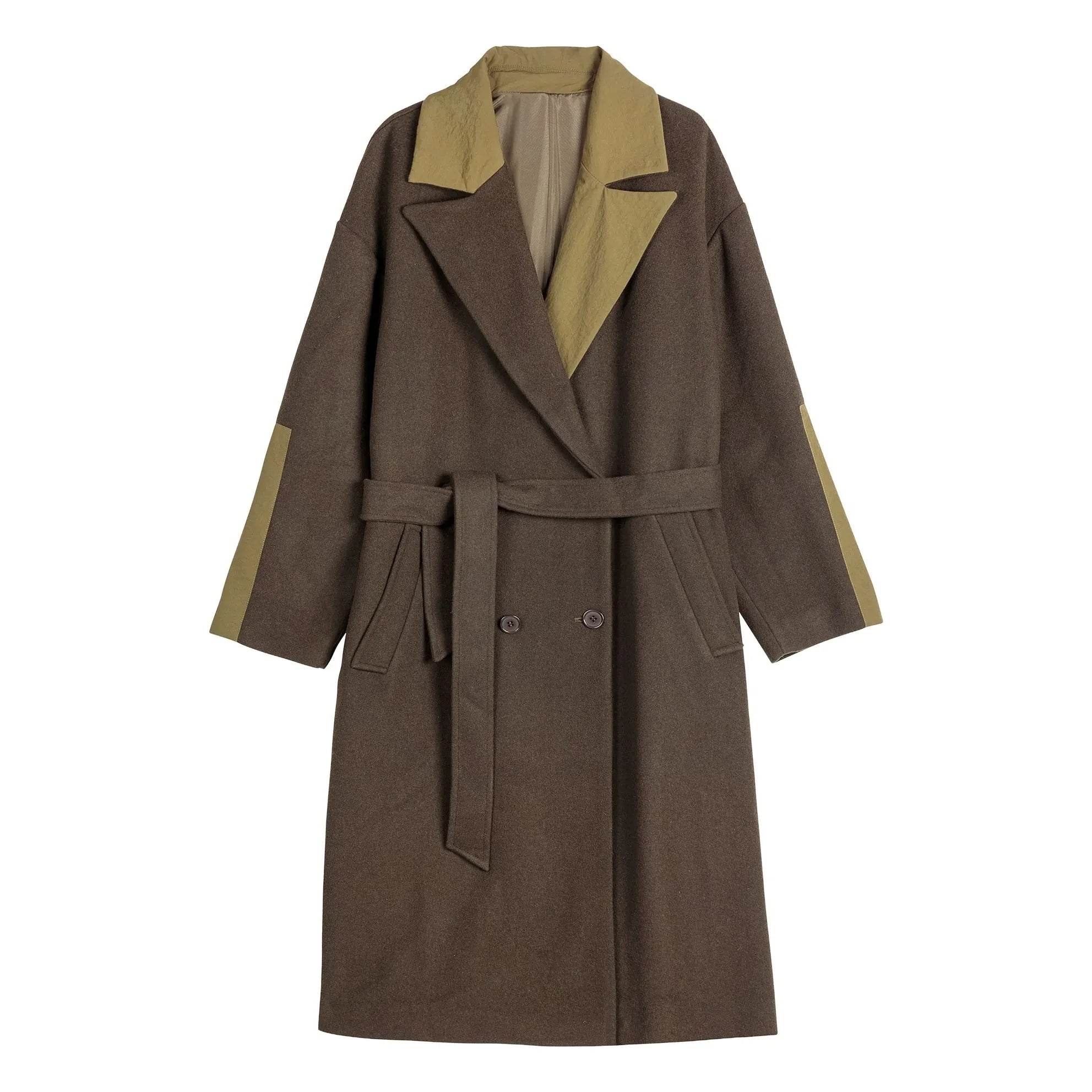 Bobo Choses - Langer Wollmantel - Damenkollektion | Khaki